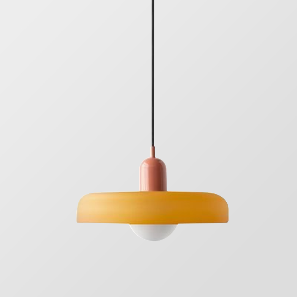 GleaMore – Bauhaus Hanglamp in Stijlvol Gekleurd Glas