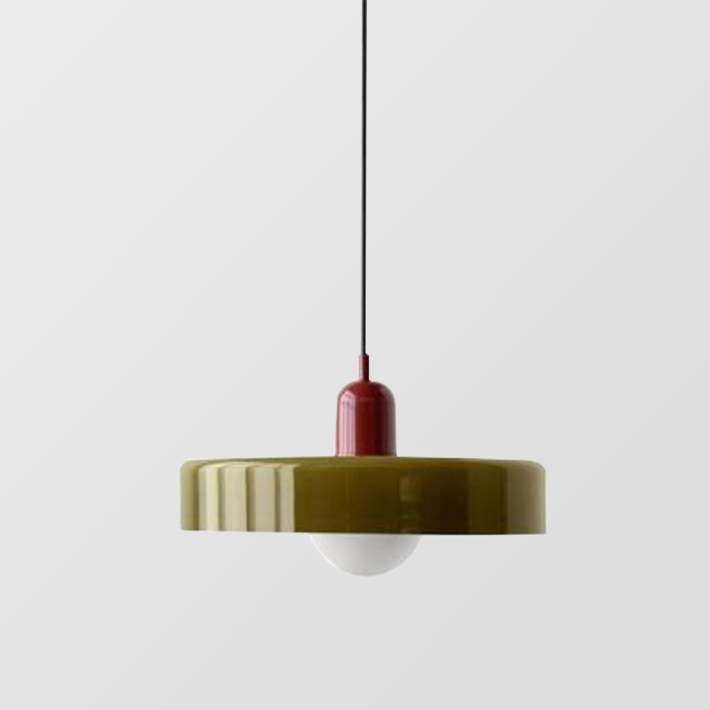 GleaMore – Bauhaus Hanglamp in Stijlvol Gekleurd Glas