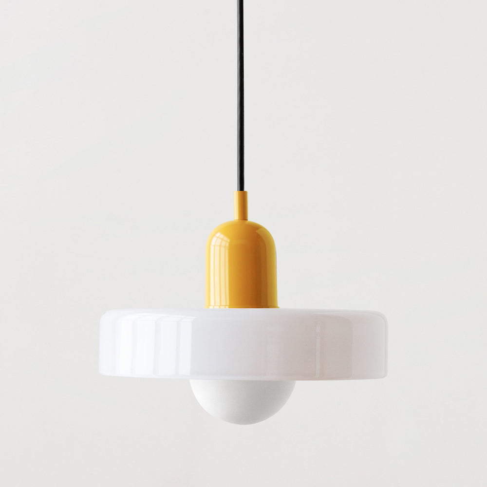 GleaMore – Bauhaus Hanglamp in Stijlvol Gekleurd Glas