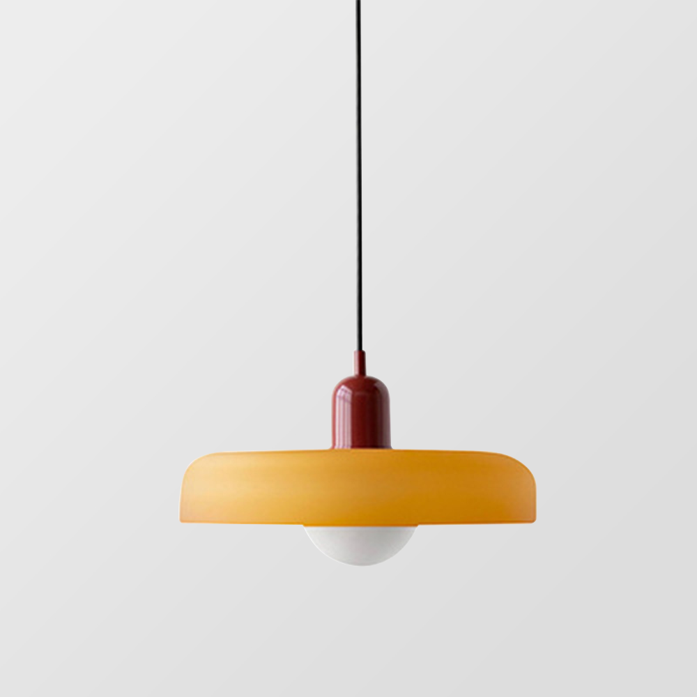 GleaMore – Bauhaus Hanglamp in Stijlvol Gekleurd Glas