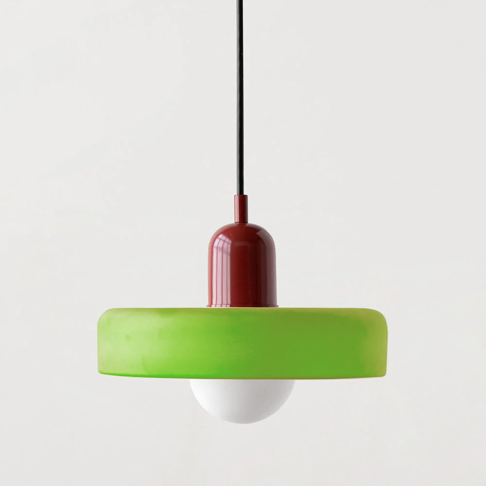 GleaMore – Bauhaus Hanglamp in Stijlvol Gekleurd Glas