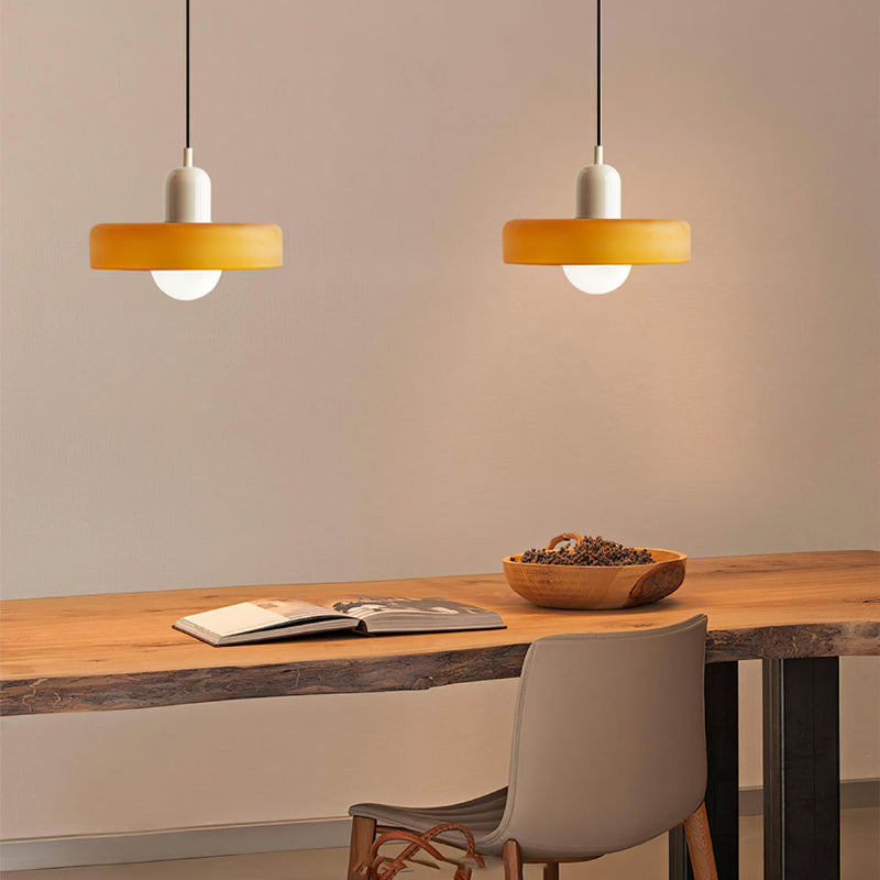 GleaMore – Bauhaus Hanglamp in Stijlvol Gekleurd Glas