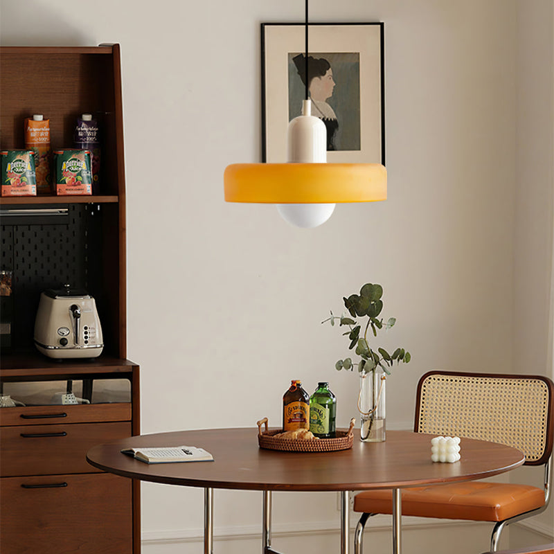 GleaMore – Bauhaus Hanglamp in Stijlvol Gekleurd Glas