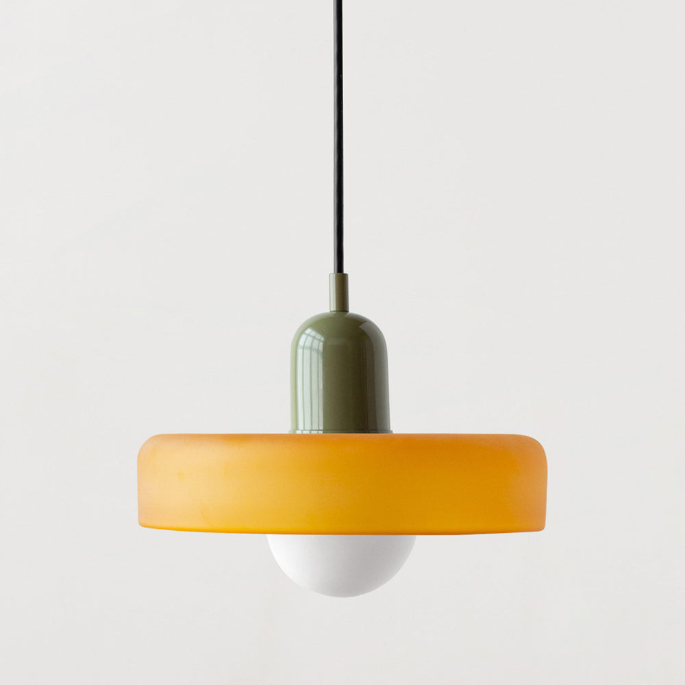 GleaMore – Bauhaus Hanglamp in Stijlvol Gekleurd Glas