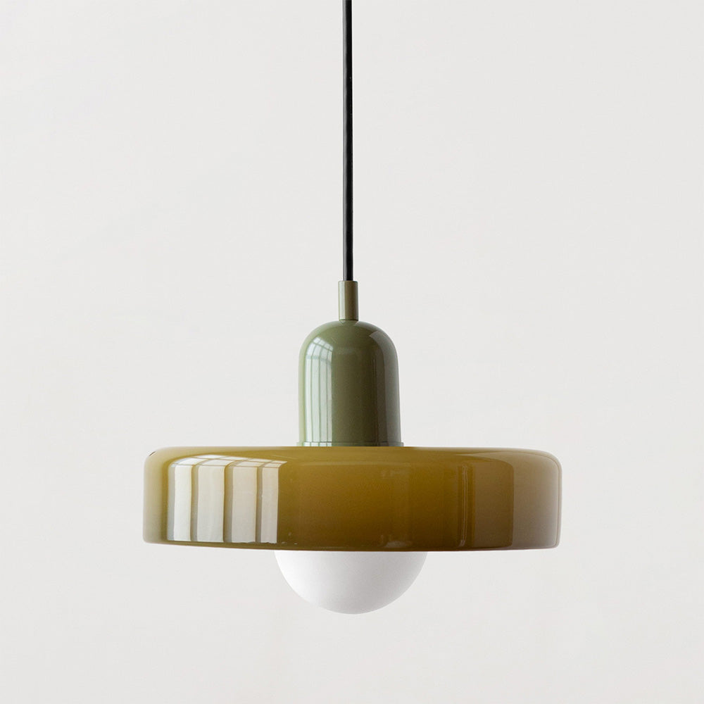 GleaMore – Bauhaus Hanglamp in Stijlvol Gekleurd Glas