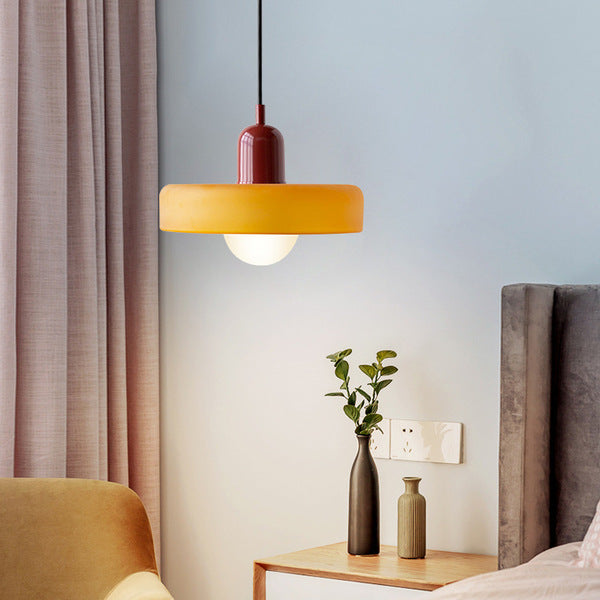 GleaMore – Bauhaus Hanglamp in Stijlvol Gekleurd Glas